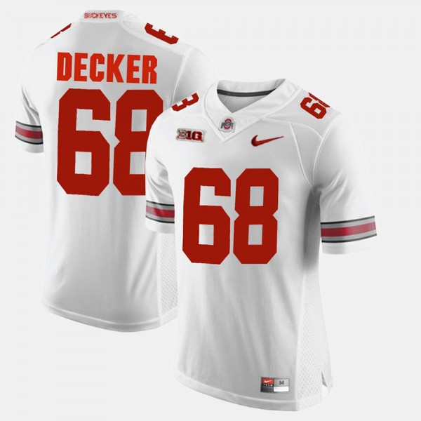 Ohio State Buckeyes Taylor Decker Men's #68 Game Alumni White College Football Jersey 2404VHYZ8